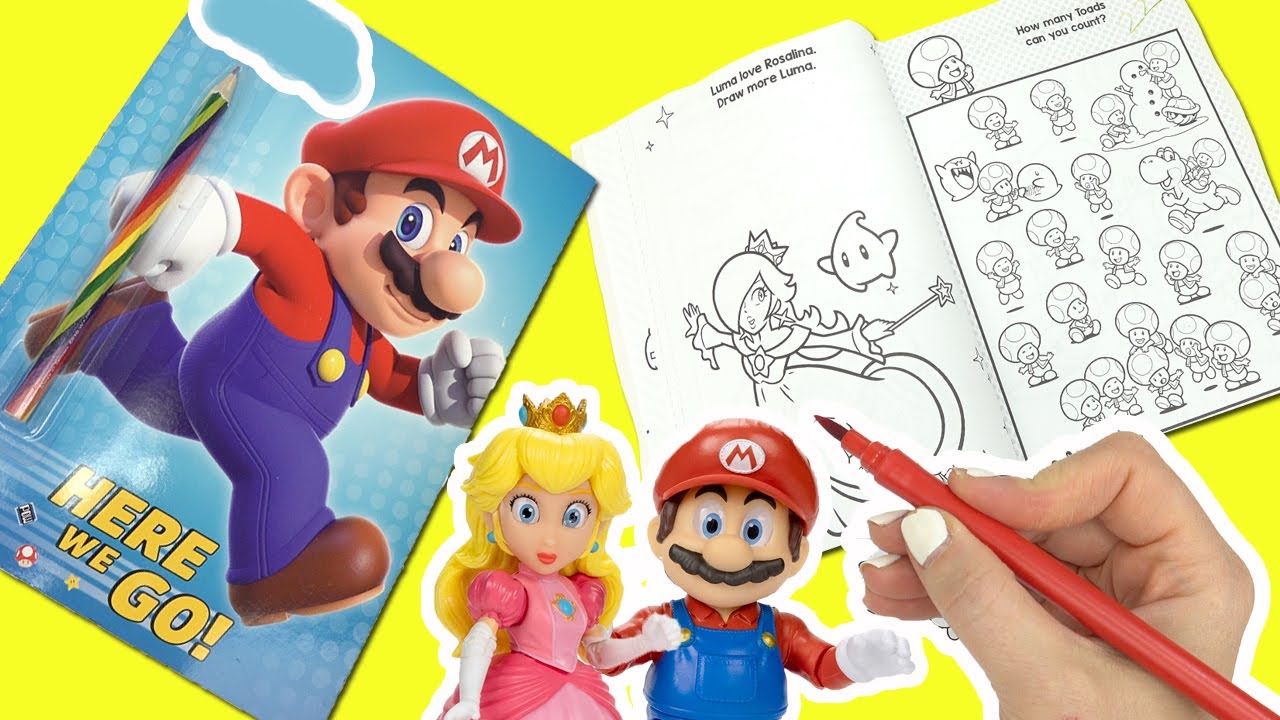 The Super Mario Bros Movie Coloring Activity Book With Peach Bowser